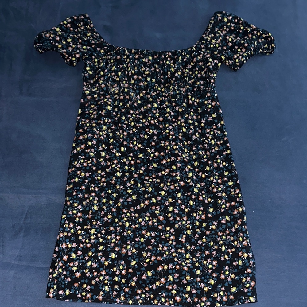 Wild Fable Black Floral Mini Dress